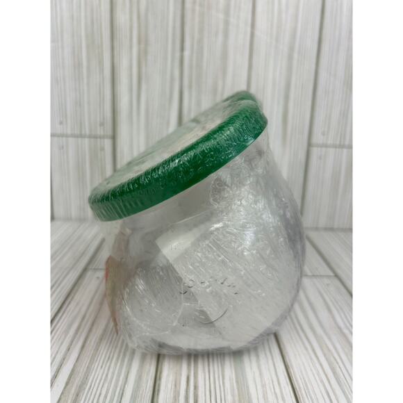 NOS Christmas Treats Keeper Plastic Jar Crewel Needlepoint Kit Candy Cane 1980s - Picture 2 of 6